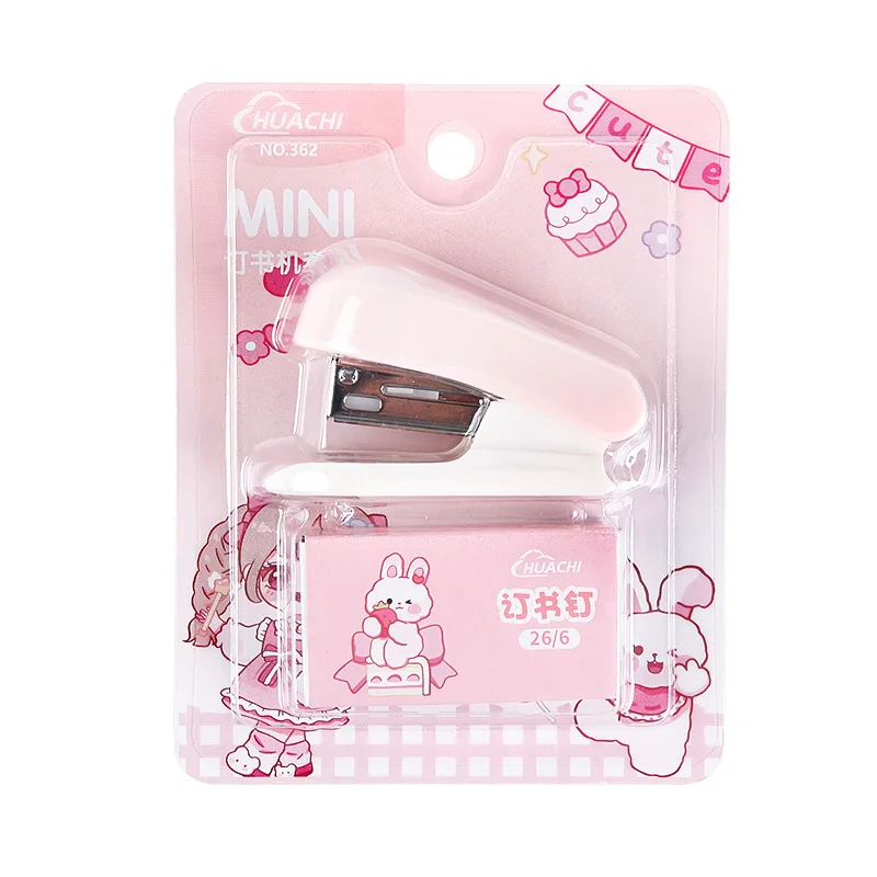 Cartoon Mini Stapler Portable Small Stapling Tool for Office Documents & School Homework Perfect Cute Stationery Gift Choice - 5