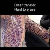 50pcs Transparent Tattoo Transfer Paper Clear Pattern Thermal Tattoo Transfer Film Paper 1