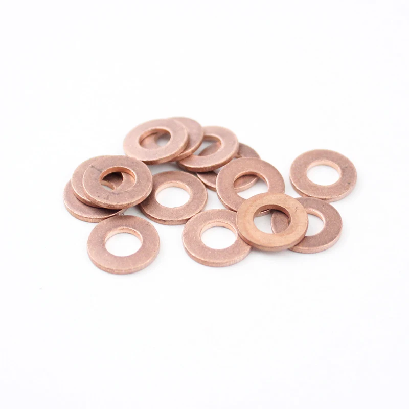 

Ten/10 pieces/lot High quality copper gasket Common rail adjusting diesel gasket are applicable to Delphi series fuel injectors