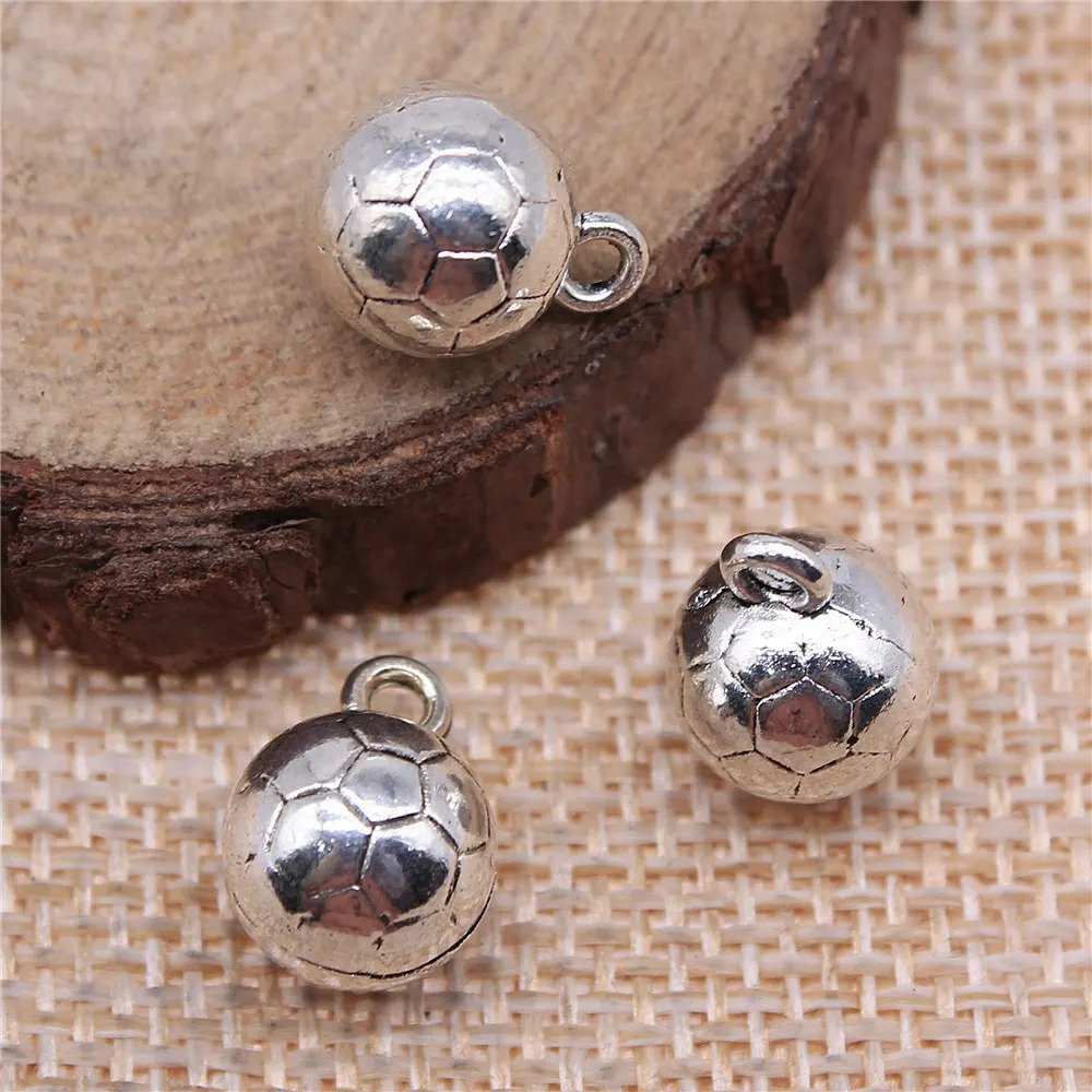 

Men Accessories Soccer Charms Vintage Jewelry 13x10mm 5pcs