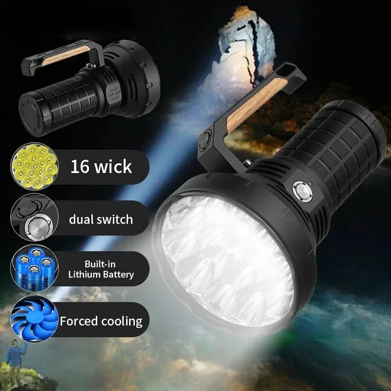Rechargeable Aluminum Alloy Tactical Flashlight for Hiking Camping