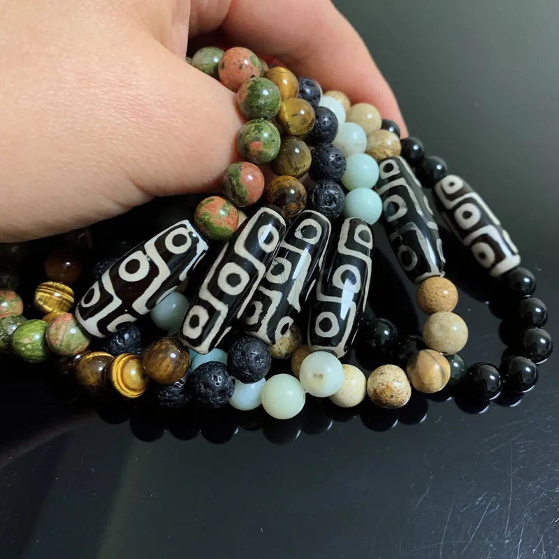 Bracelet Jewelry Retro Healing Tibetan Dzi Agates Bracelets