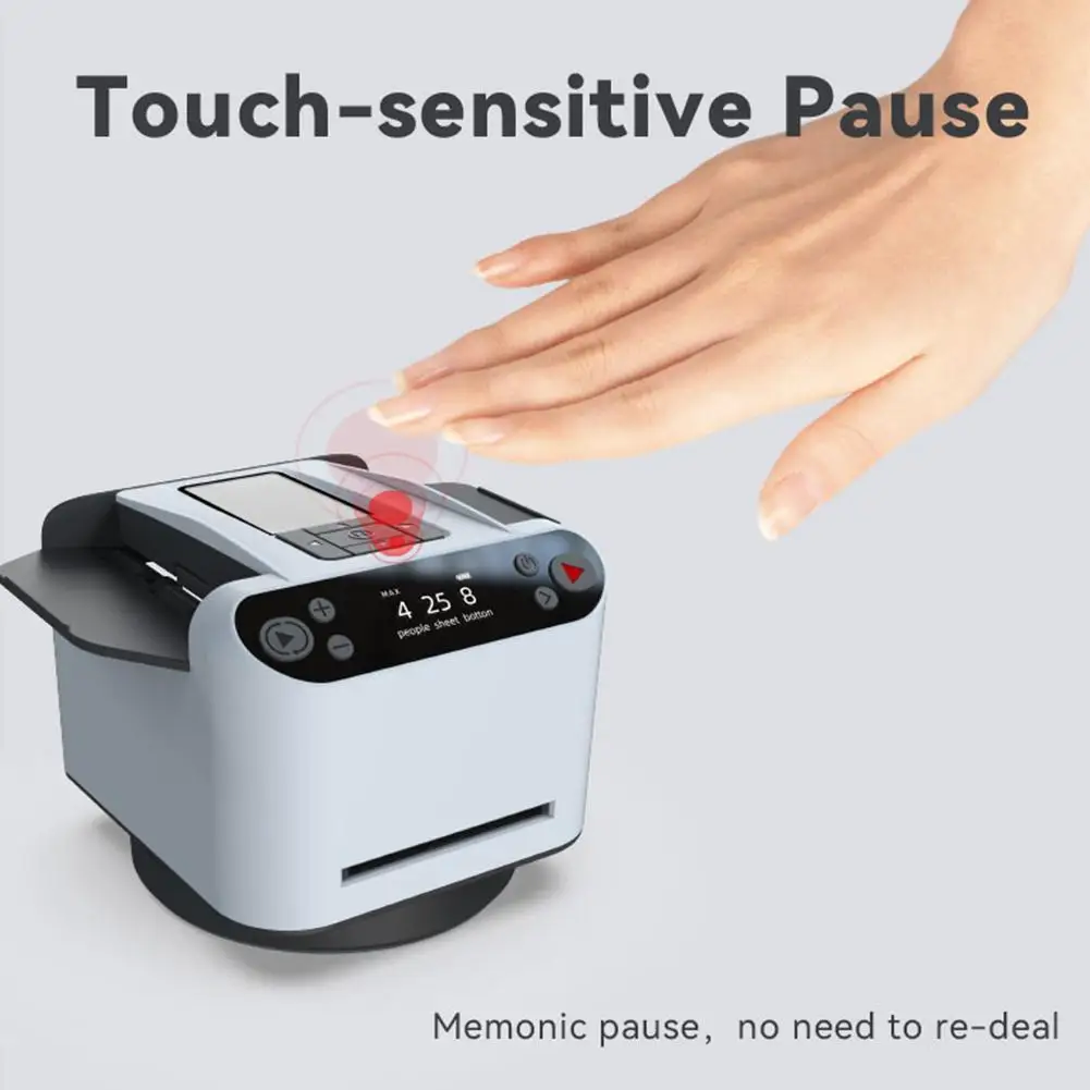 Automatic Card Dealer Machine Max 5 Automatic Card Shuffler Dispenser Playing Shuffling Dealing Tool 2 In 1 Poker Machine