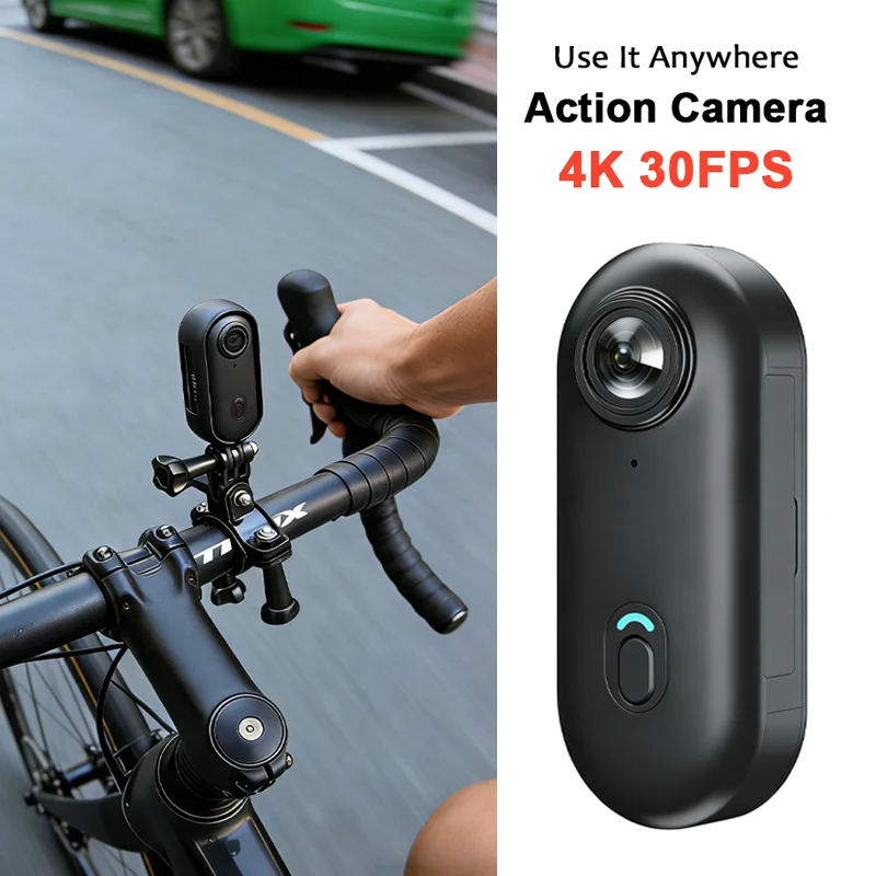 Caméra Action FHD 1080P Noir avec 128Go Carte TF Lot 4