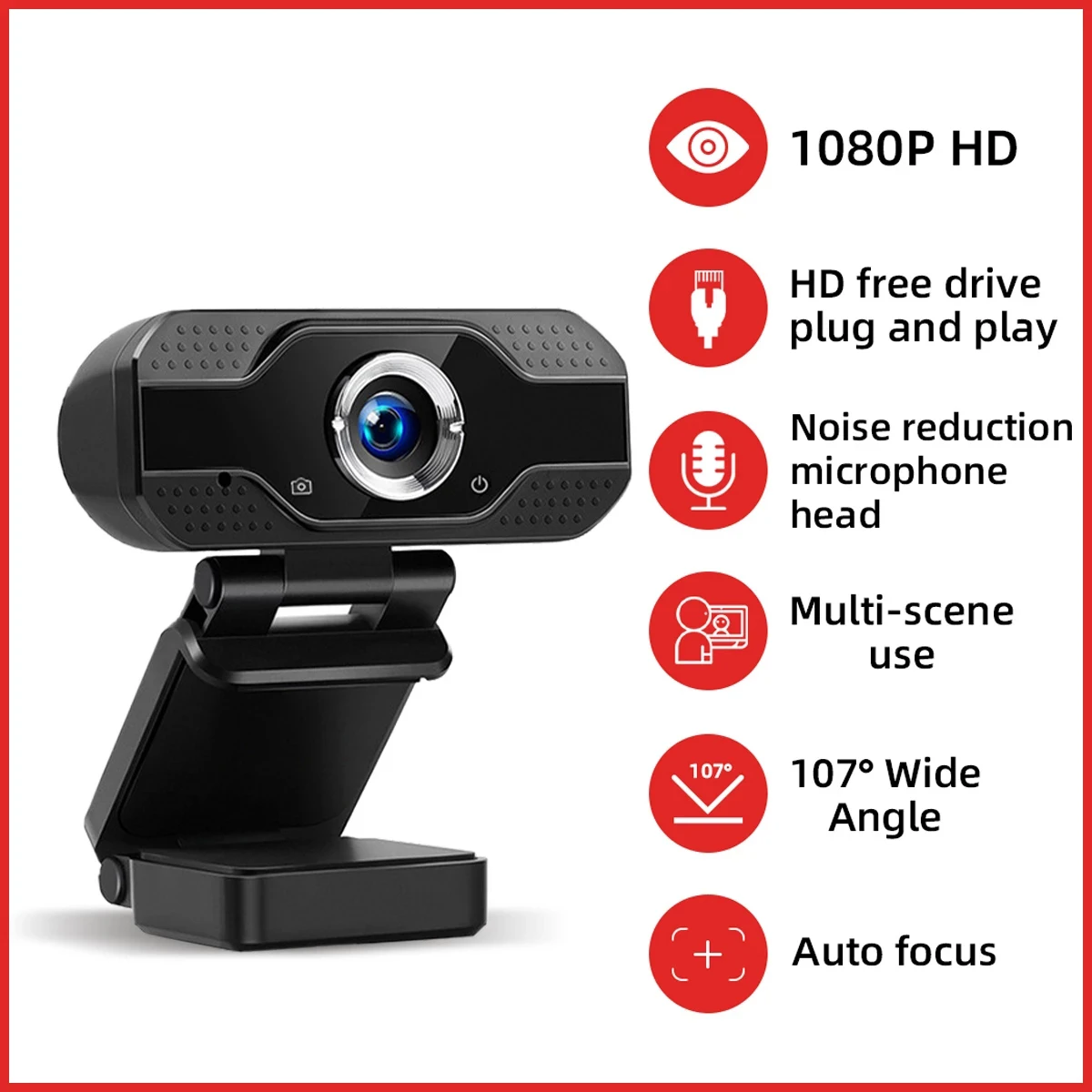 

Webcam Full HD 1080P Web Camera With Microphone USB Web Cam For PC Computer Mac Laptop Desktop YouTube Webcamera