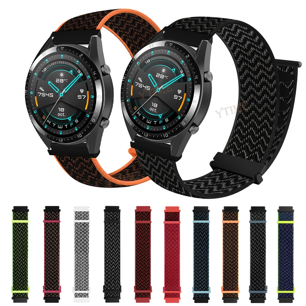 

Ремешок нейлоновый для смарт-часов Huawei Watch GT3 GT 3 42 46 мм, браслет для наручных часов GT 2 GT2 Pro, 20 22 мм