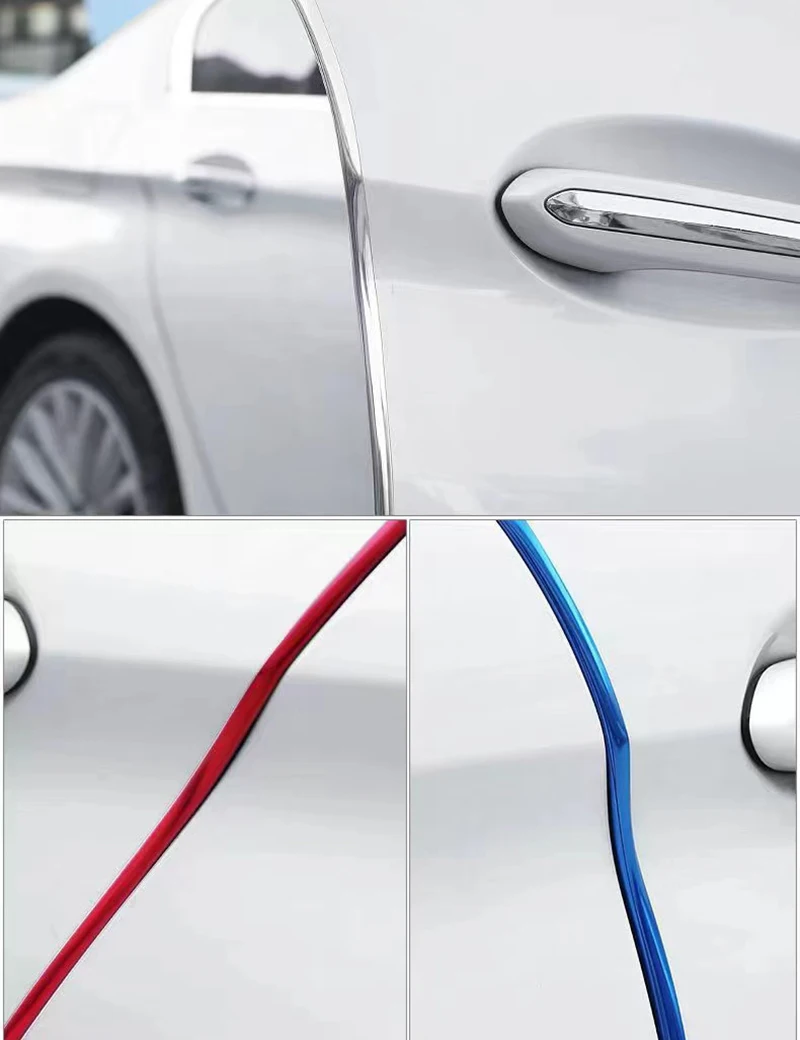 5m Autotür kante Gummi Kratz schutzst reifen Auto Styling Formteile Schutz Seitentüren Formteile selbst klebende Kratz werkzeuge neu – Detail 7