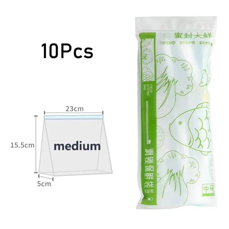 Reusable Food Grade Zipper Lock Storage Bags for Kitchen and Pantry Organization - 10/45 Pack