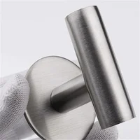 Stainless Steel Self Adhesive Wall Coat Rack Key Holder Rack Towel Hooks Clothes Rack Hanging Hooks Bathroom Home Accessories 4
