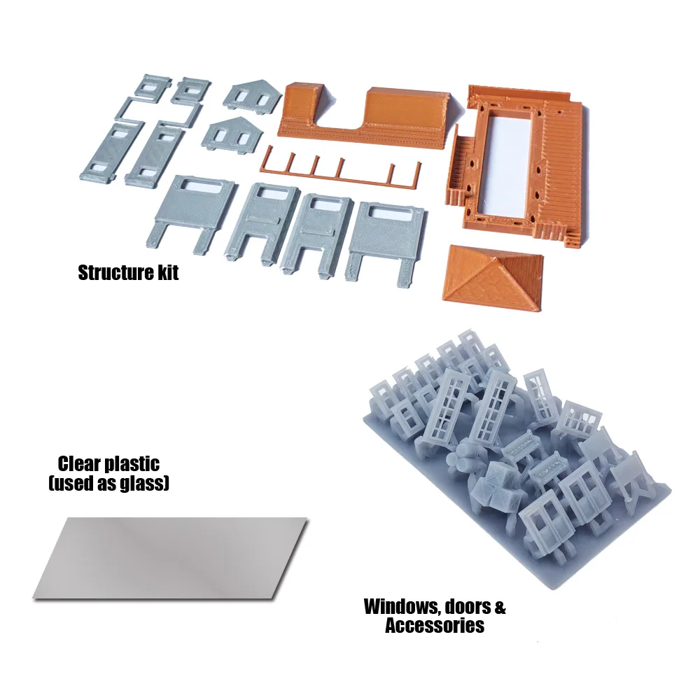 Outland Models Railway Layout Classic City Shop Set B 2 étages Échelle