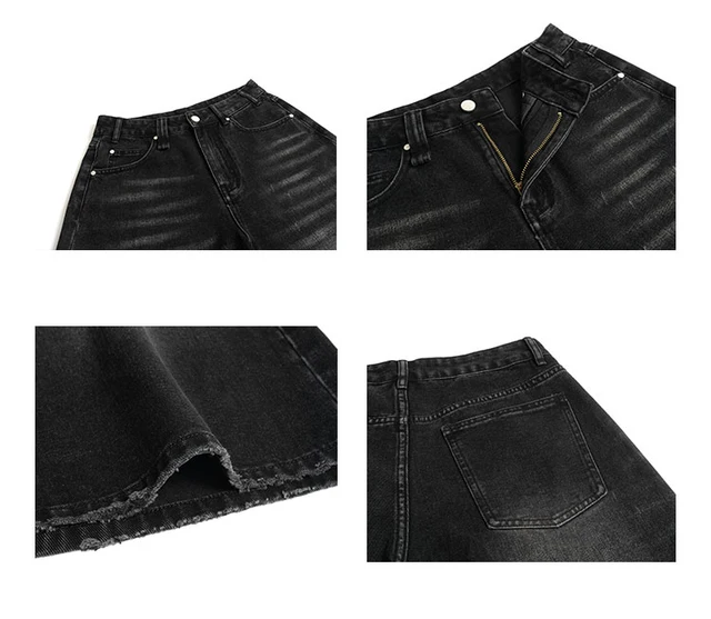 Shorts Jean Amples Femme Y2K - Style Grunge Hip-Hop Été