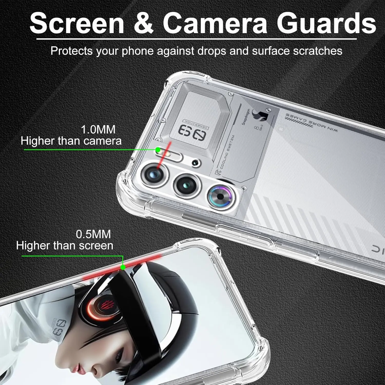 Shockproof TPU Protective Phone Case - Four-Corner Design