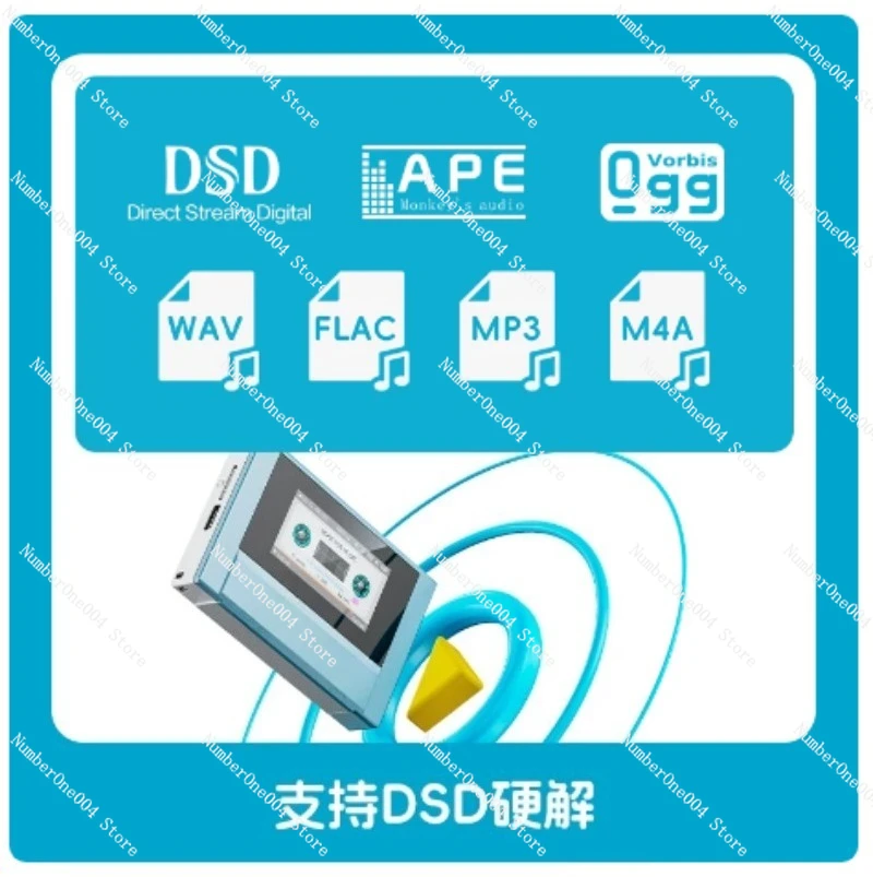 새로운 무선 블루투스 MP3 미니 워크맨 8GB 맞춤형 DSD 지원 레트로 휴대용 블루투스 플레이어 음악 선물