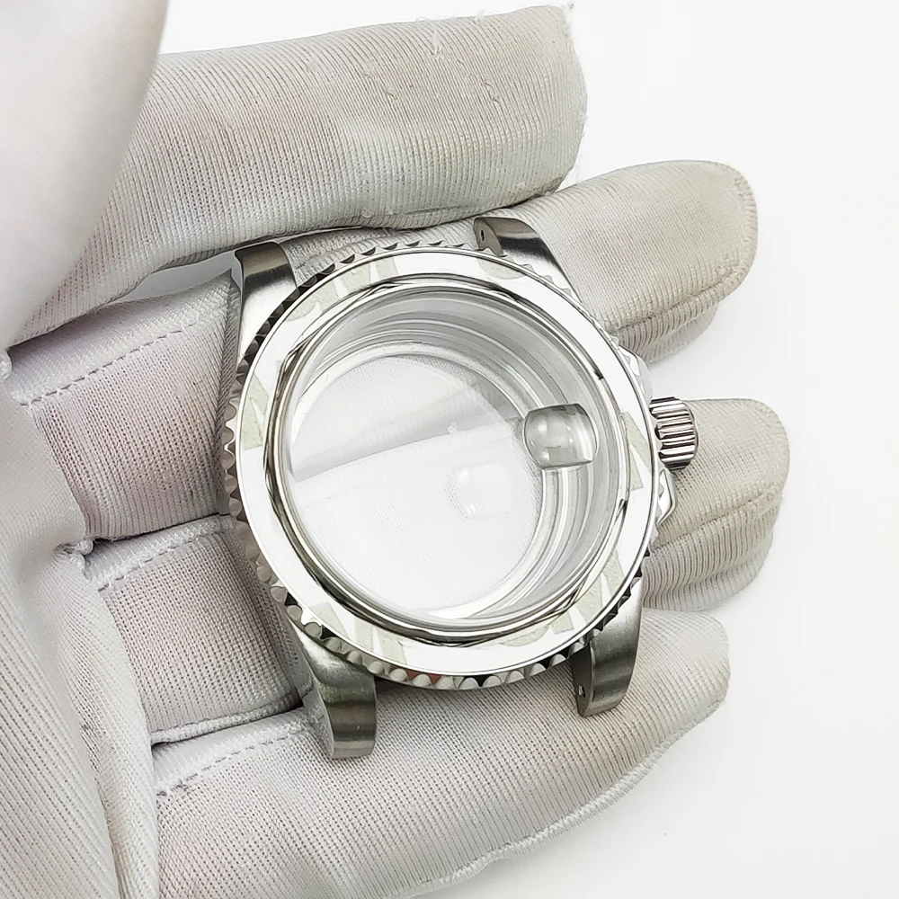 

Watch Case Sapphire Glass for NH35/NH36/8215/GD2813/GD3804 Movement Watch Accessories with Transparent Bottom Cover Spacer Ring