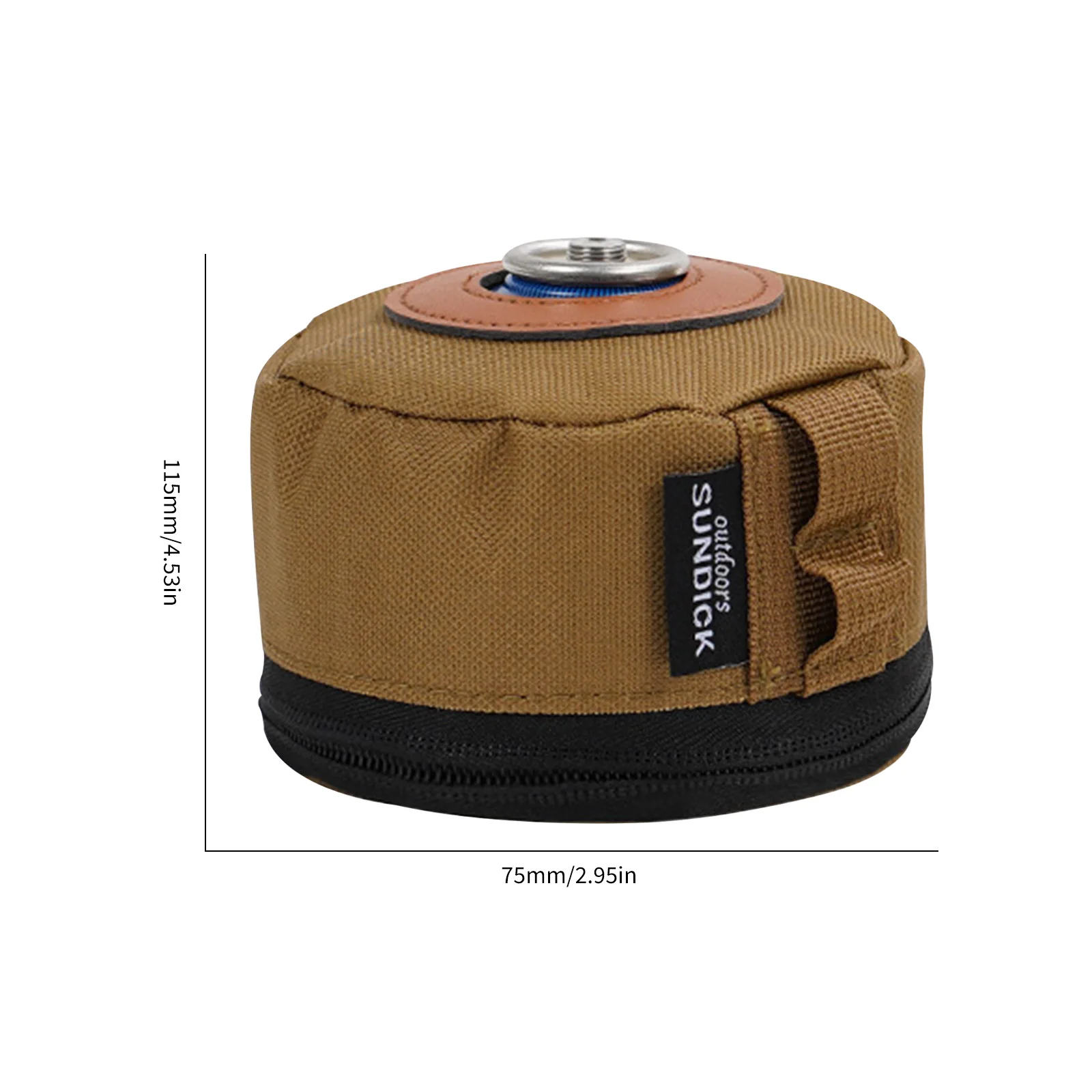 Outdoor Cotton Linen Gas Can Protective Cover - Anti-Fall Fuel Cylinder Storage Bag and Air Bottle Sleeve