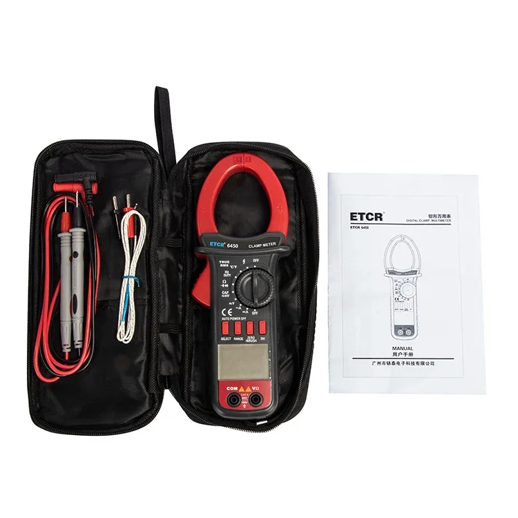 ETCR6450 Mini Digital multimeter AC DC 1000A Resistance/Capacitance/Frequency Cl