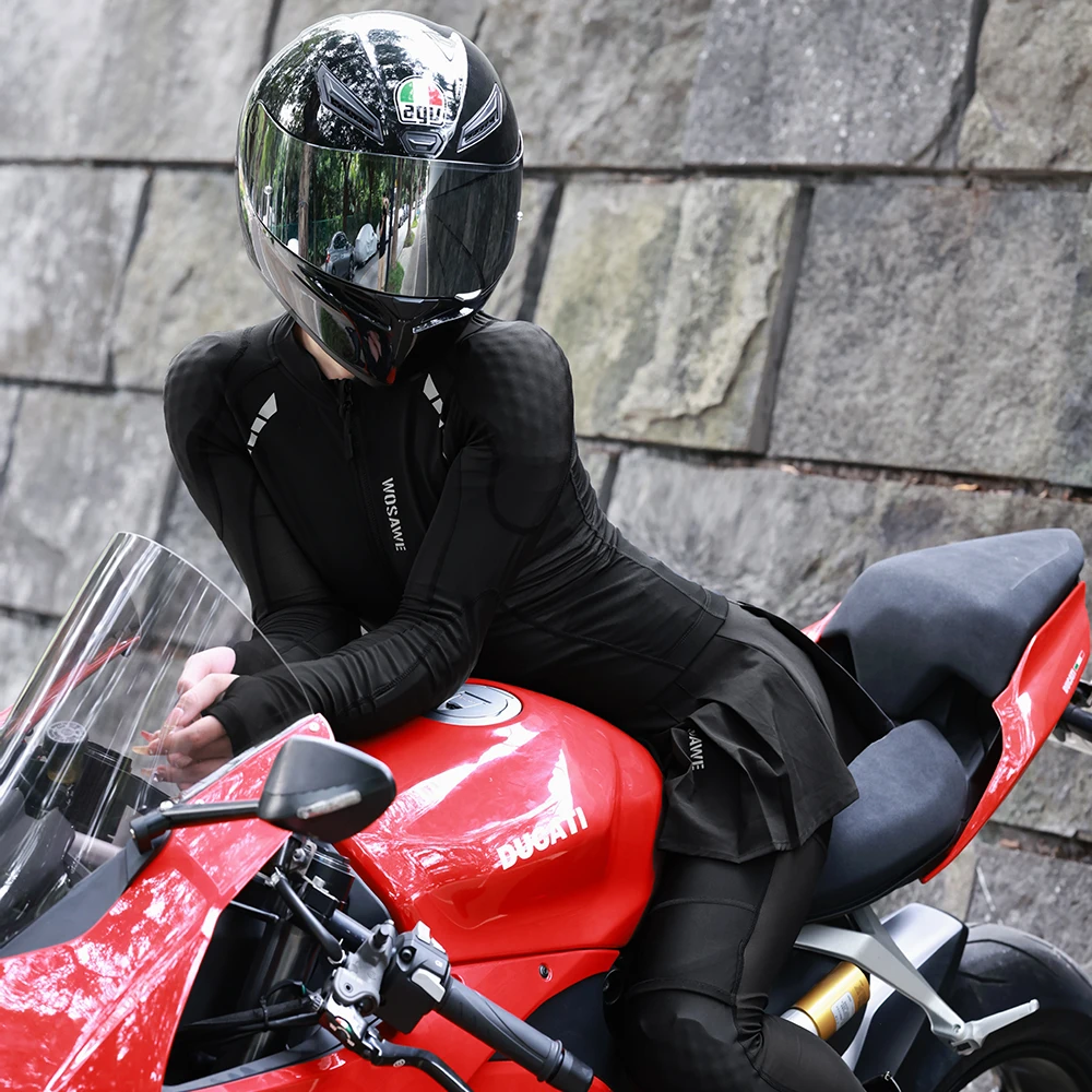 WOSAWE Motorrad Soft Armor Jacke Damen Motocross Reiten