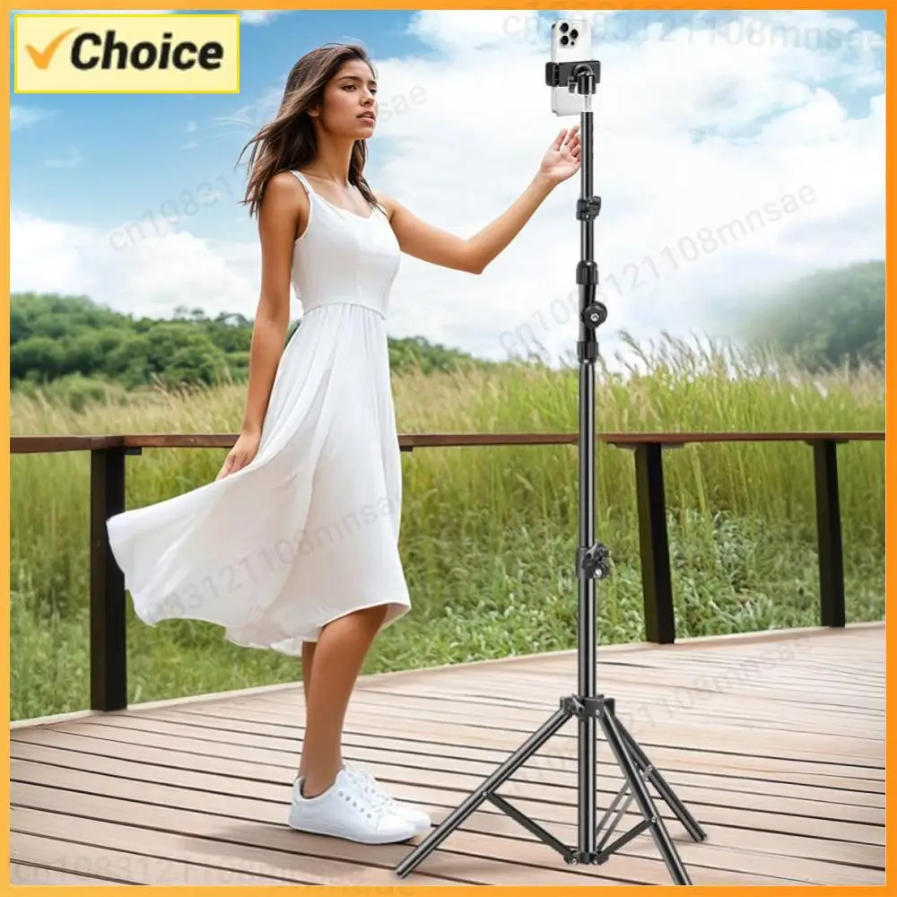 Phone Tripod Adjustable Horizontal Overhead Tripod Cell Phone Tripod Stand for Filming Video Recording Live Stream