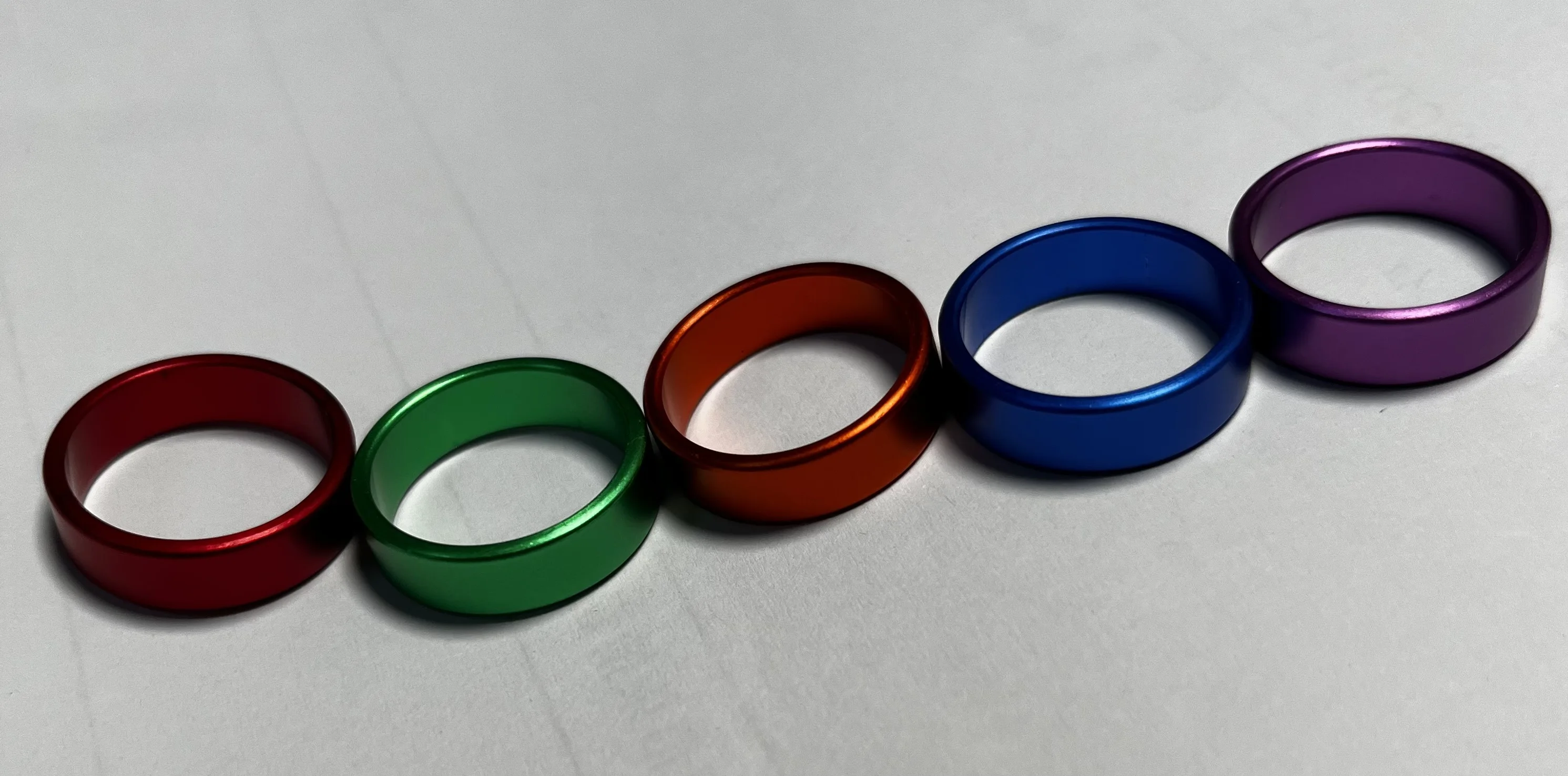 100PCS, Color & Size Customization (no engraving), unmarked large bird leg rings aluminum closed rings