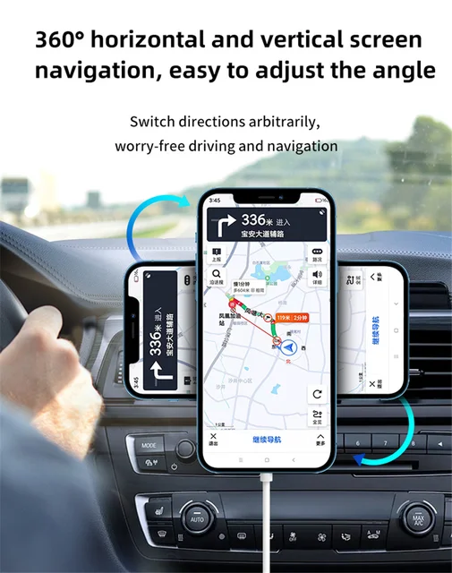 15W Magnetic Car Wireless Chargers Air Vent Phone Holder for iphone 12 13 14 Pro Max Mini Car Charger Fast Charging Station 6