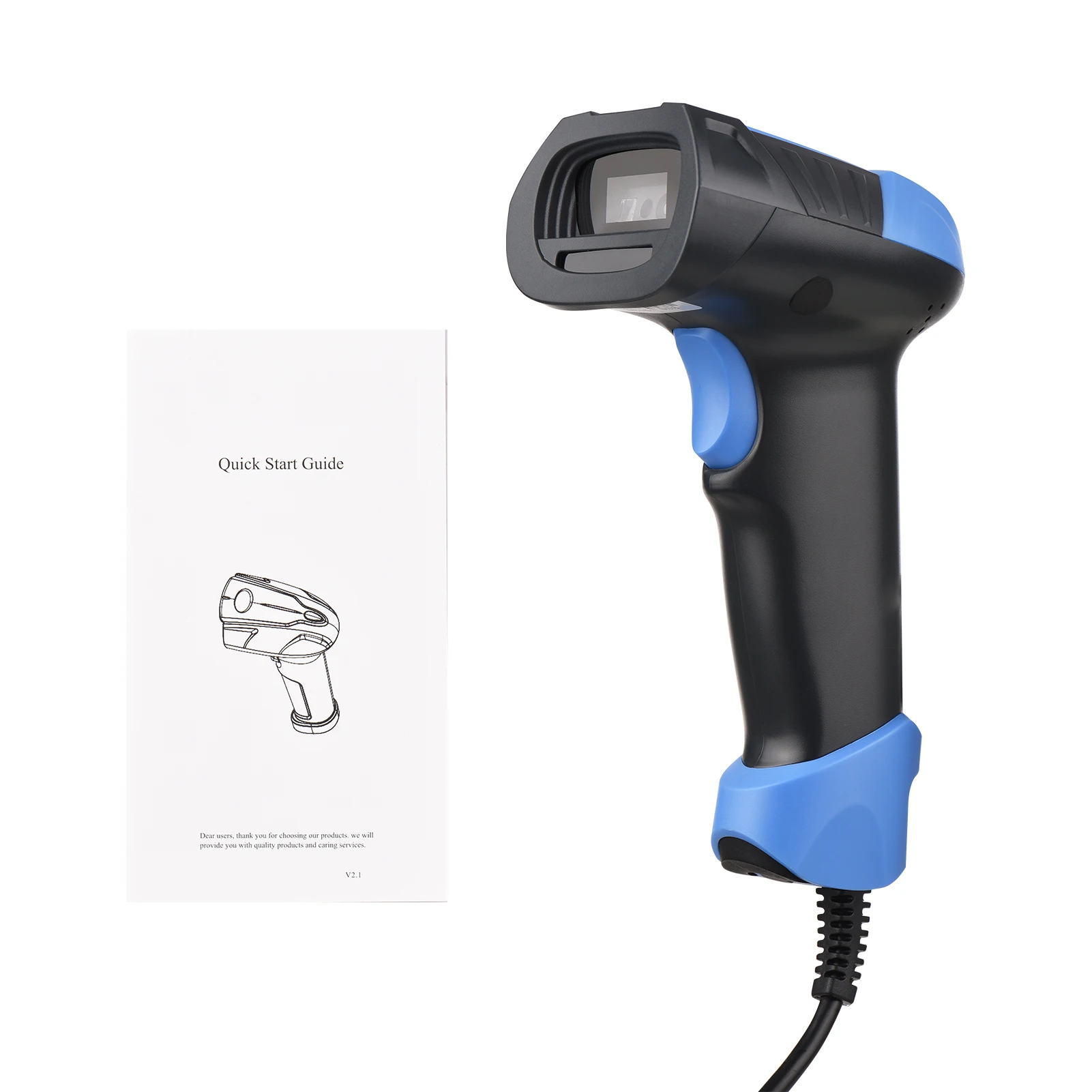 M9 Handheld 1D/2D/QR Barcode Scanner USB Wired Bar Code Reader Manual/Auto Trigger Scanning CMOS Support Paper Code/Screen Code hp scanner Scanners