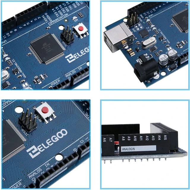 SunFounder Mega2560 R3 Project Starter Kit for Arduino Compatible with Mega  2560 R3 Mega328 Nano, Mega2560 Board