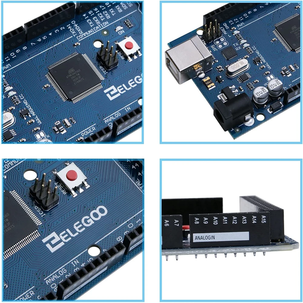 ELEGOO MEGA R3  ATmega 2560 + USB ̺, Ƶ̳ IDE Ʈ ȣȯ, RoHS ȣȯ,  