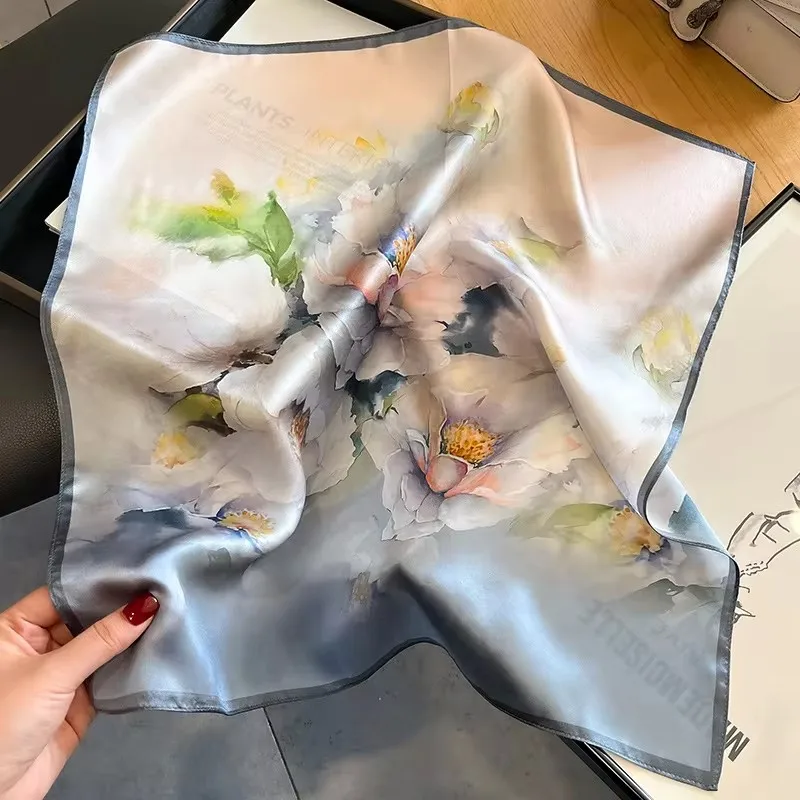 100% Silk Bandana Scarf – Luxury Square Neckerchief