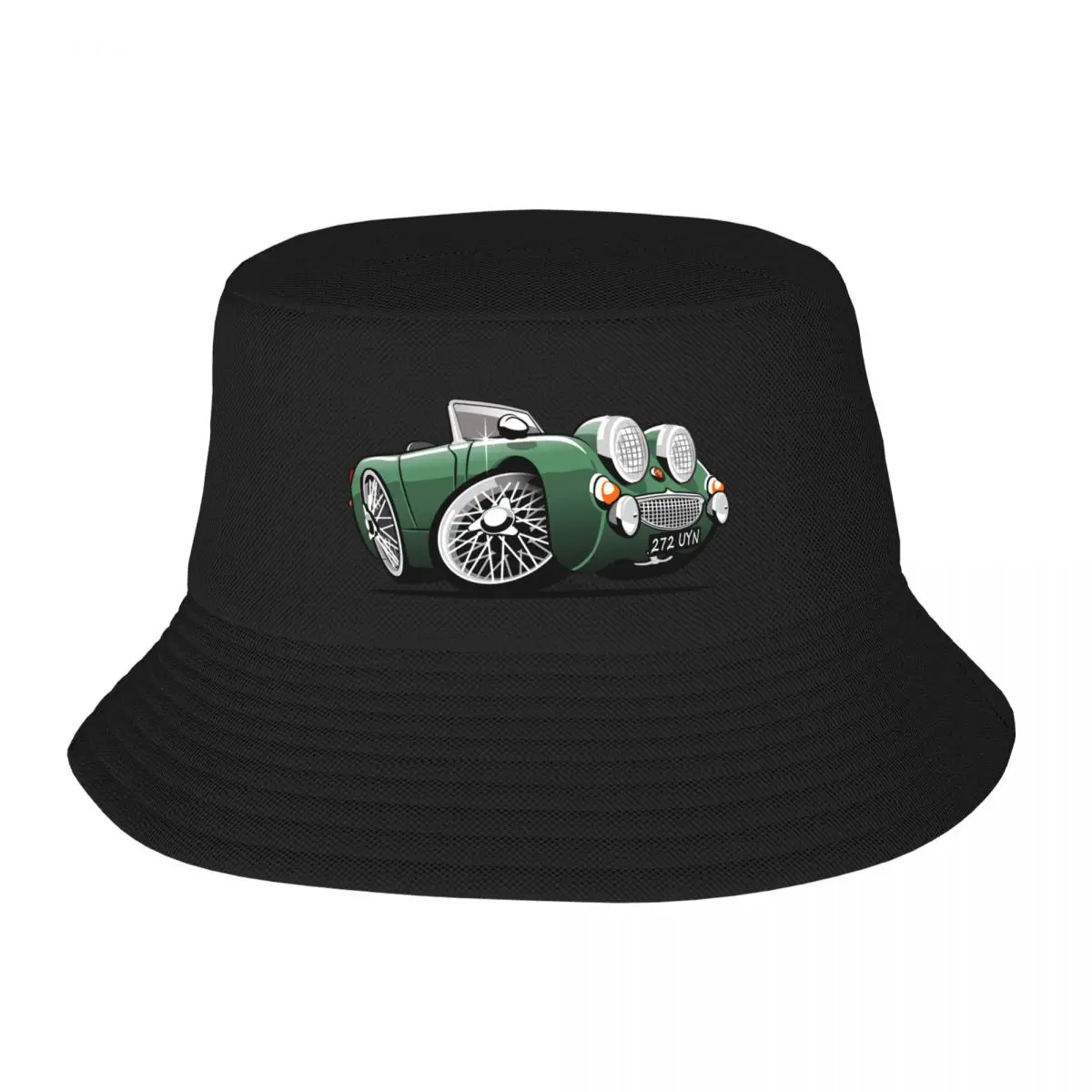 

New Frogeye Sprite caricature for Terry Bucket Hat beach hat Golf Wear Sun Hat For Children Rave Golf Wear Men Women's