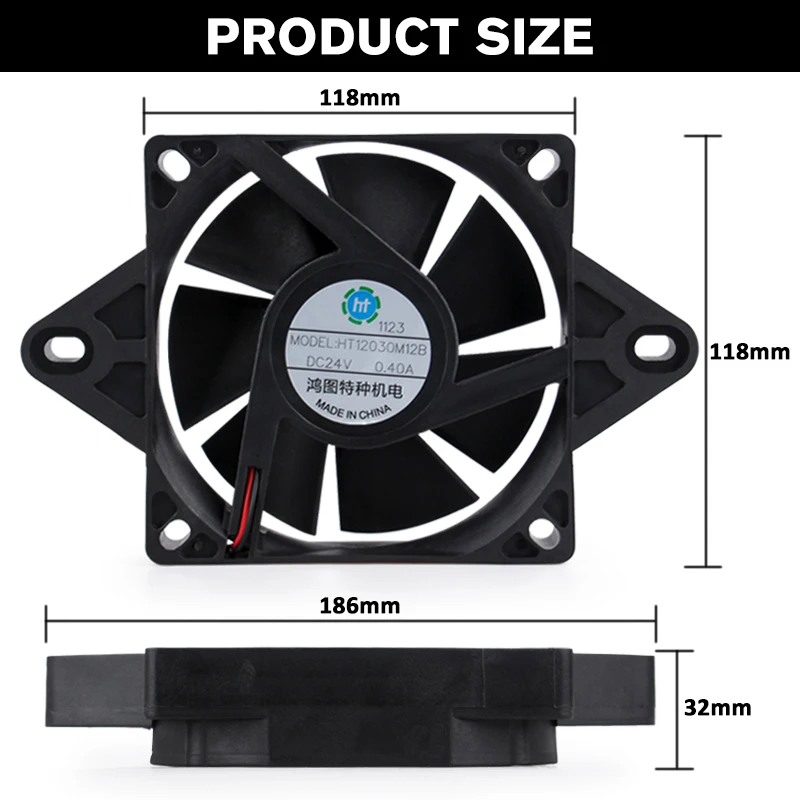 Radiator Cooling Fan for 4 Wheel ATV Kart Motocross Motorcycle