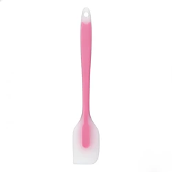 Translucent Silicone Heat - Resistant Baking Spatula for Cooking and Decorating (Pink)