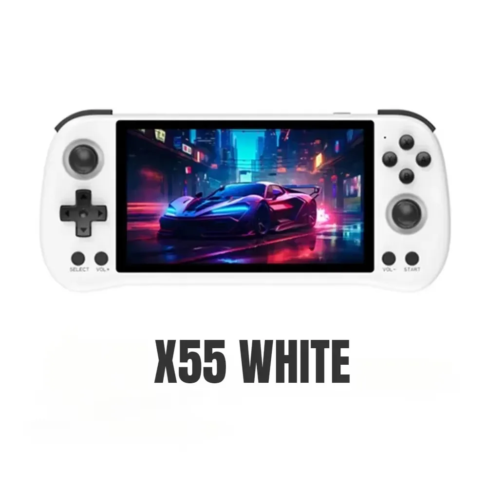 Powkiddy-x55ポータブルビデオゲームコンソール,レトロ