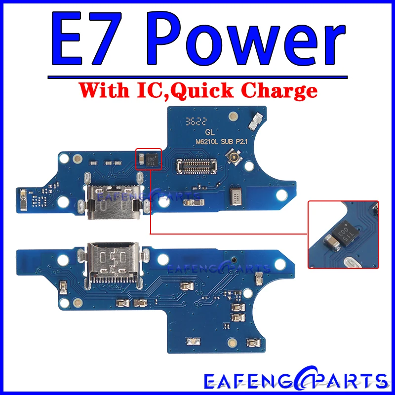 모토로라 모토 E5 E6 E6i E6S E7 E7i 용 USB 도크 충전기 커넥터, 고 플러스 전원 충전 보드 모듈 플렉스 포트