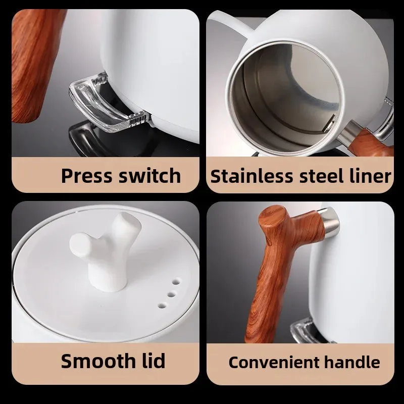 Amazon Smart Electric Kettle Home Use Fine Mouth Multi-Level Tea Pot Office Hand-Poured Coffee Pot Temperature Constant Pot 4