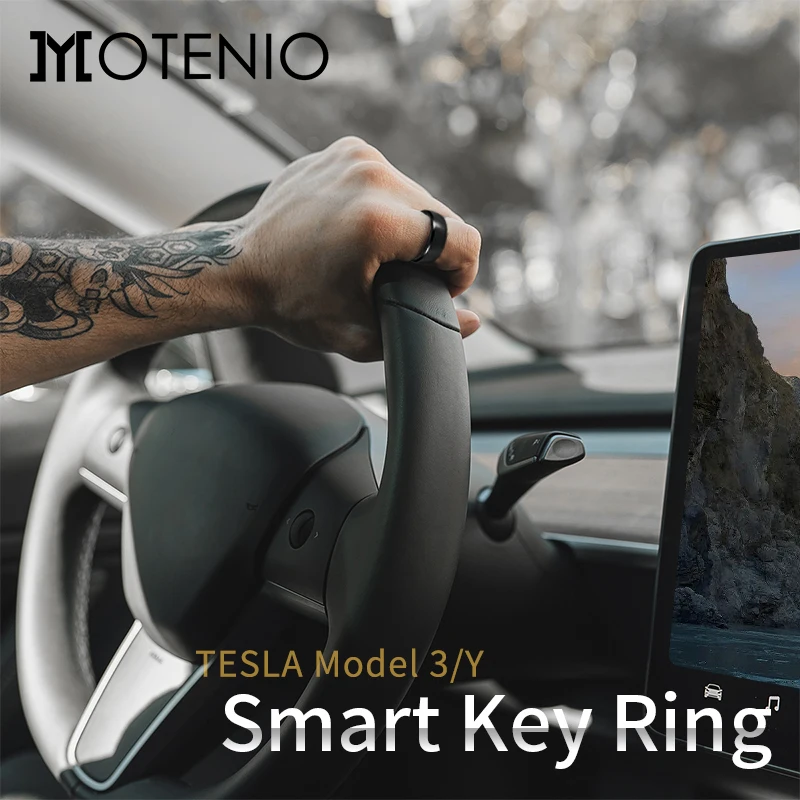 Smart Ring Key for Tesla Carbon Fiber Car Smart Finger Key Ring Accessory  Fit for Tesla Model 3 / X/S/Y All Year Smart Wearable Device Smart Ring  with