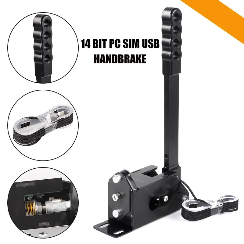 PC USB Brake System Handbrake For Rally For Logitech G29/G27/G2514Bit Hall Sensor SIM Racing Racing Games T300 T500