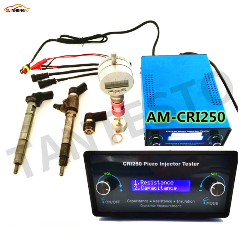 AM-CRI250 Diesel CRIN Piezo Injector Pulse Simulator AHE Stroke Travel Tester for Bosch Simens auto diagnostic scanner fuel injection simulator