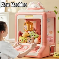 Kids Claw Machine Toys Cartoon Coin Operated Play Game Automatic Doll Machines with Light Music Children Birthday Christmas Gift 1
