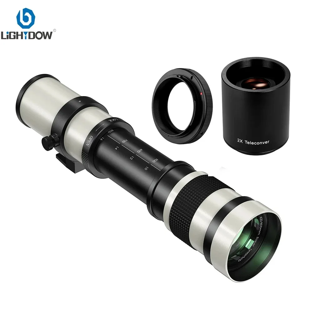 Lightdow 420-800mm f/8.3 teleobjectief, handmatige zoomlens met T-ring, voor Canon EOS EF-Mount Rebel SL2 SL1 T3 T3i T4i T5 T5i T6 4000D 2000D 77D 7D 60D 70D 80D 5D II/III/IV 550D 650D Lightdow 420-800mm f/8.3 teleobjectief, handmatige zoomlens met T-ring, voor Canon EOS EF-Mount Rebel SL2 SL1 T3 T3i T4i T5 T5i T6 4000D 2000D 77D 7D 60D 70D 80D 5D II/III/IV 550D 650D