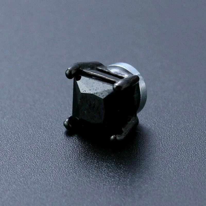 1 Pair Unisex Stainless Steel Magnet Clip-on Non-Perforated CZ Ring Pendant Cross Magnetic Earrings stud earrings ear clip earrings clip earrings ear clip ear accessories magnetic earrings Magnetic Stud Earrings