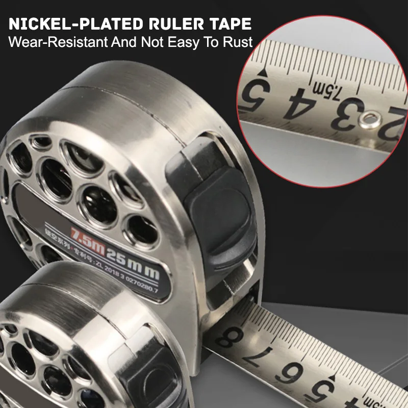 

Stainless Steel Tape Measure Anti-corrosion /Waterproof Measurement Tools Hollow / Thickened Design Woodworking Steel Ruler
