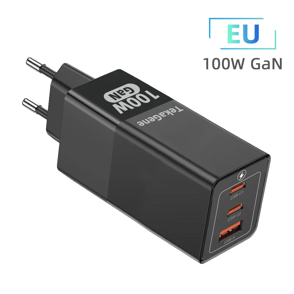 Powerful 100W GaN USB-C Fast Charger with Quick Charge Technology