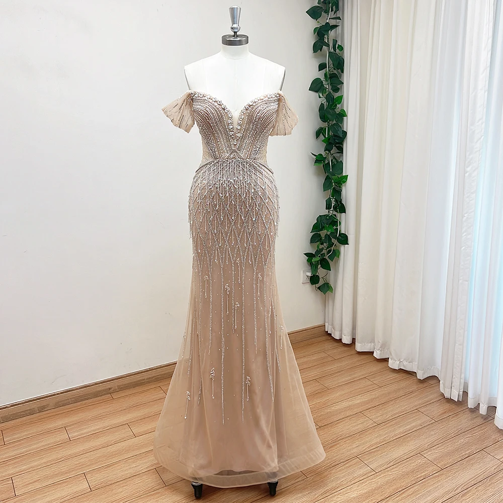 jeweled evening dress La Femme - 32077