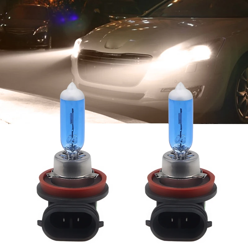 

2pcs H11 6000K Halogen Bulb 55w Car Fog Light Auto Lamp Halogen Headlight Bulbs White Fog Lights Car Accessories Auto Styling