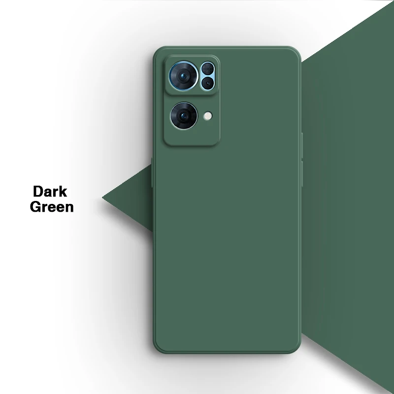 Premium Square Liquid Silicone Phone Case - Soft Back Cover