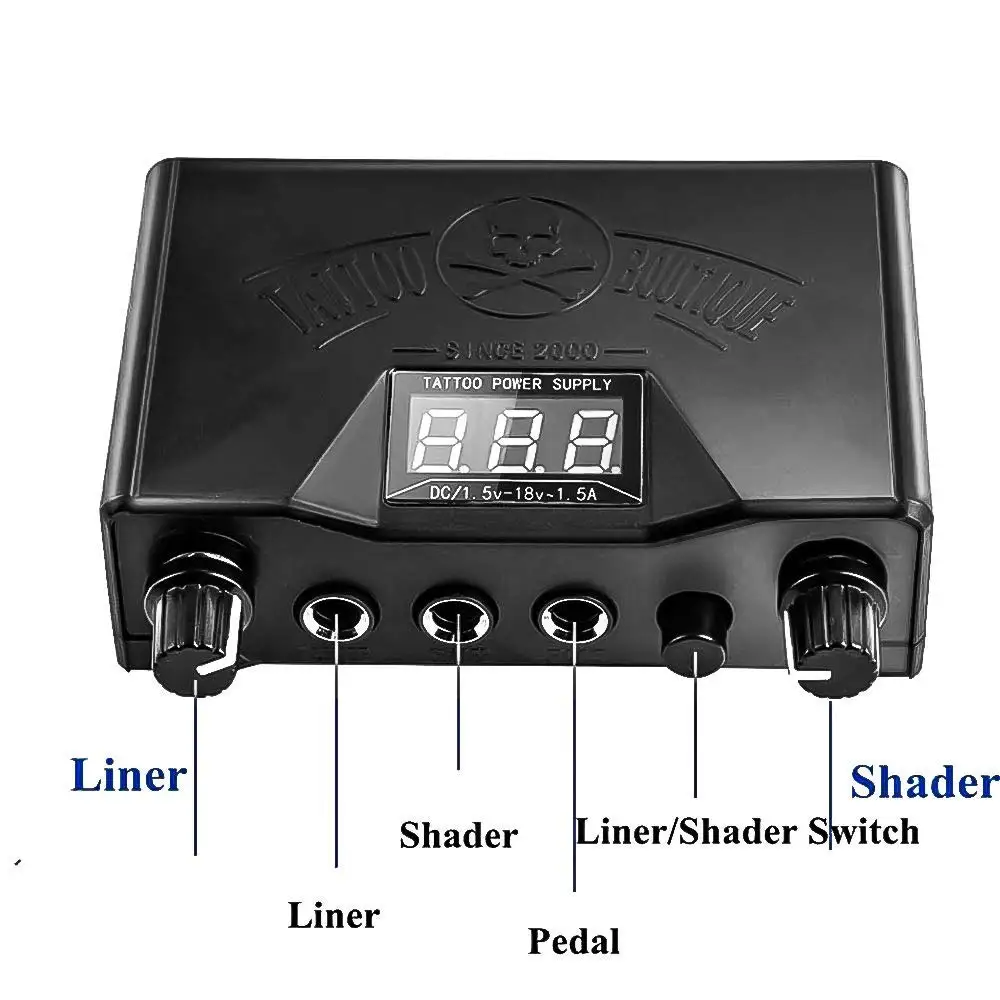 Tattoo Machine Kit Rotary Tattoo Gun Coils Liner Shader Set Needles Beginner tattoo kit