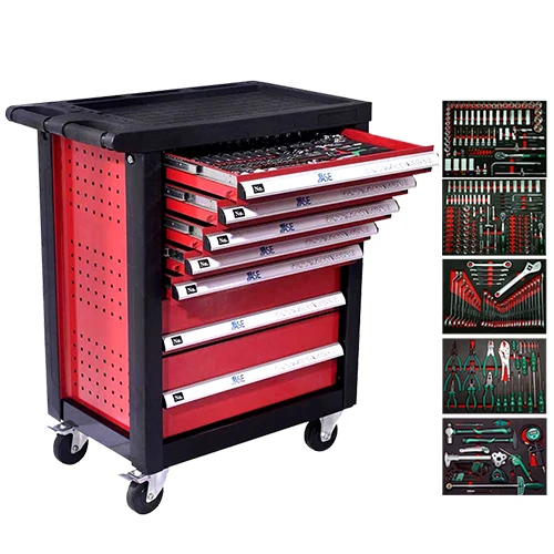 

Heavy Duty Tool Workshop Cabinet 352PCS mechanic tool Kit Car Repair Socket Set Hand Tool trolley with 7 drawers