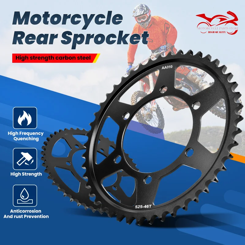 520 46T 47T 50T Ruota Dentata Posteriore Per Triumph 660 Street Triple 17-22 765 Street Triple 675 Daytona 06-17 800 Tiger 15-20