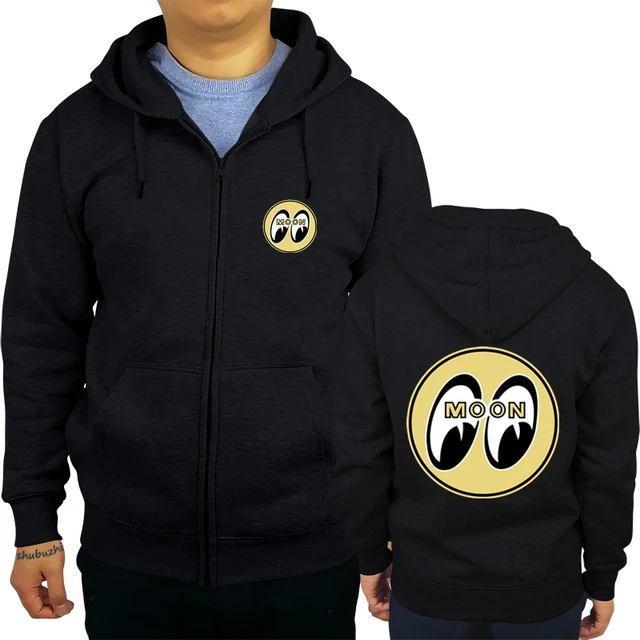 Men's Mooneyes Moon Equipped Classic Logo hoody Black Cotton 
