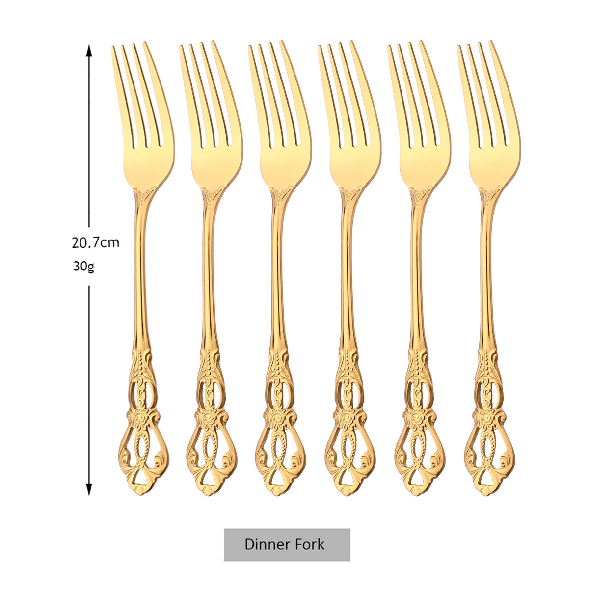6Pcs Dinner Fork